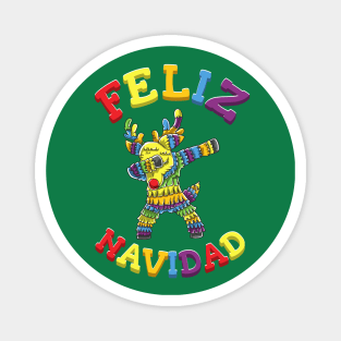 Feliz Navidad Merry Christmas Pinata Reindeer Mexican Mexico Magnet